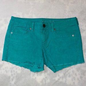 Women’s Turquoise Corduroy American Eagle Shorts